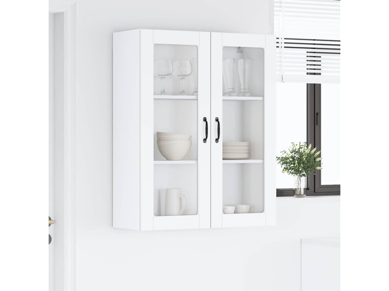  Meuble mural de cuisine | armoire de cuisine blanc 80x31x100cm shl2165  - Conforama D