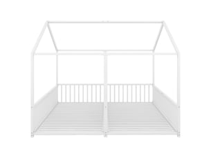 Lit cabane 90x200 cm LUHOMFU   coloris blanc