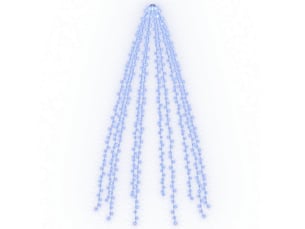 Guirlande lumineuse avec 500 led bleu 500 cm intext cf62415