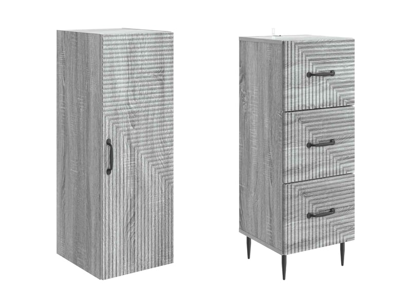  Ensemble de meubles 2 pcs, rangement de salon 33 x 34,5 x 90 cm bois d'ingénierie shl2143  - Conforama D