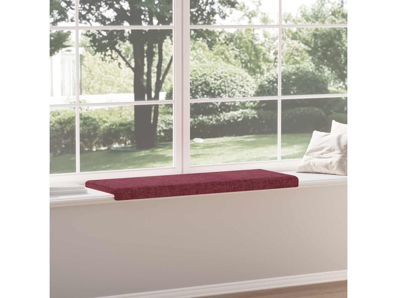 Coussin de banc, coussin d'assise, coussin de canapé tissu bordeaux profondeur 35 cm cf53778 - Conforama D