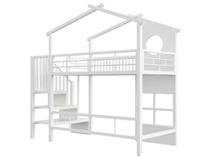 Lit simple 90x200 cm PHOEBE CAT   coloris blanc