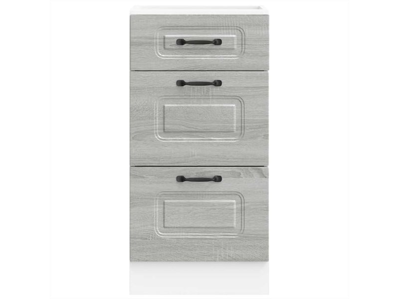  Meuble de rangement, armoire de cuisine kalmar sonoma gris bois d'ingénierie shl8807  - Conforama D