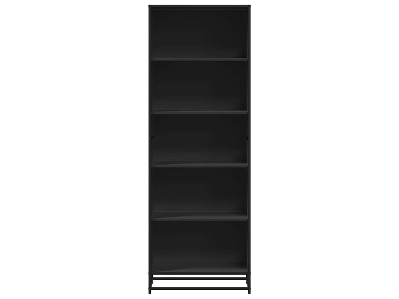  Bibliothèque, meuble de rangement salon noir 60x35x170,5 cm bois d'ingénierie  - Conforama D
