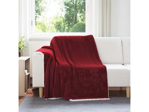 Plaid canapé bordeaux 150x200 cm 1.64 kg polaire