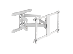 Support mural tv articulé écran 37''- 86'' - bras 6,9-66 cm blanc