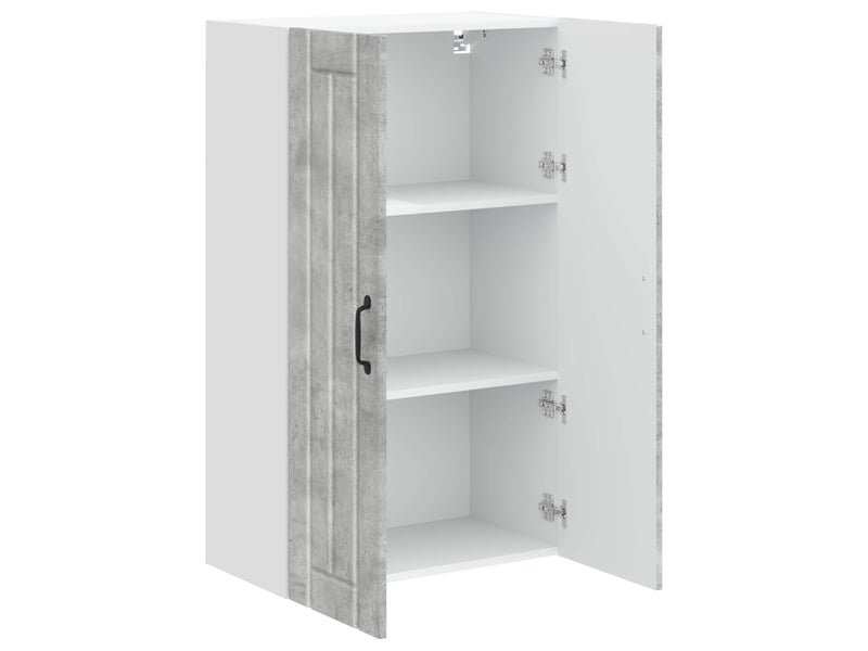Meuble mural de cuisine, armoire de cuisine gris béton 60x31x100cm shl1153 - Conforama E