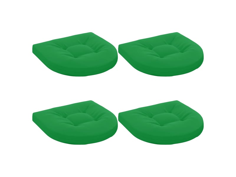  Lot de 4 coussins de siège, coussins d'assise 100 % polyester vert cf60096  - Conforama A