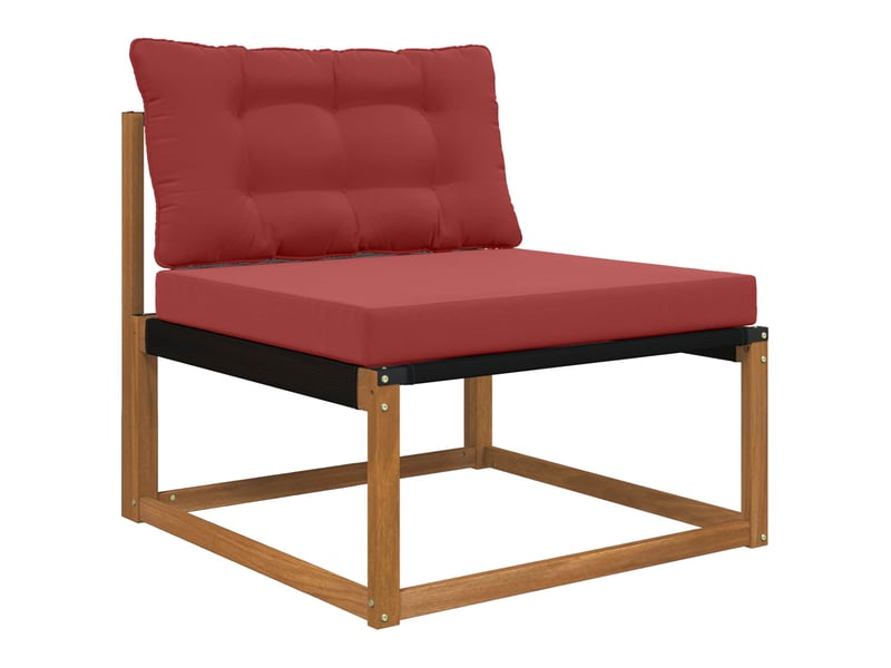  Coussin de canapé d'extérieur, coussin de chaise polyester bordeaux 80 x 68,5 cm cf54051  - Conforama C