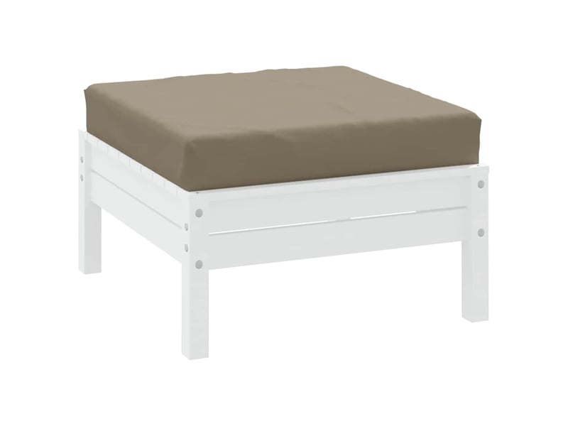  Coussin de palette, coussin de chaise, coussin de canapé taupe 60x60x6 cm tissu oxford cf55466  - Conforama C