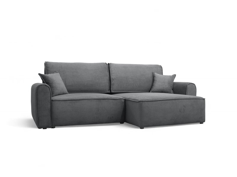  Canapé d'angle convertible martin gris anthracite  - Conforama A