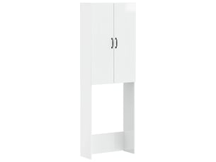 Armoire de toilette, meuble de toilette hoorn blanc brillant 66x25.5x190 cm