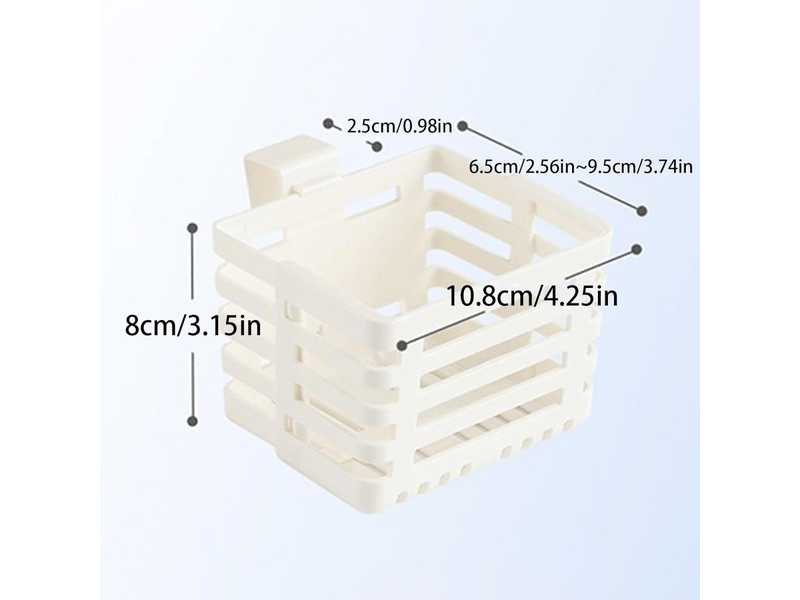  Étagère de rangement murale extensible, 4,25 x 3,15 pouces, adaptée aux petits espaces de rangement ; 2 pièces, facile à assembler.  - Conforama B