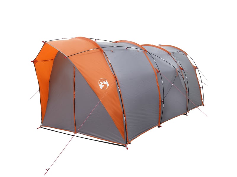 Tente tunnel, tente de camping 4 personne gris et orange shl806 - Conforama D