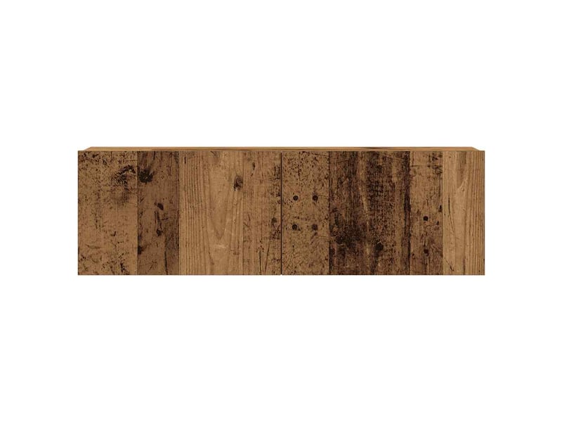  Ensemble de meuble tv - banc tv - meuble de rangement mural 3 pcs vieux bois bois d'ingénierie  - Conforama E