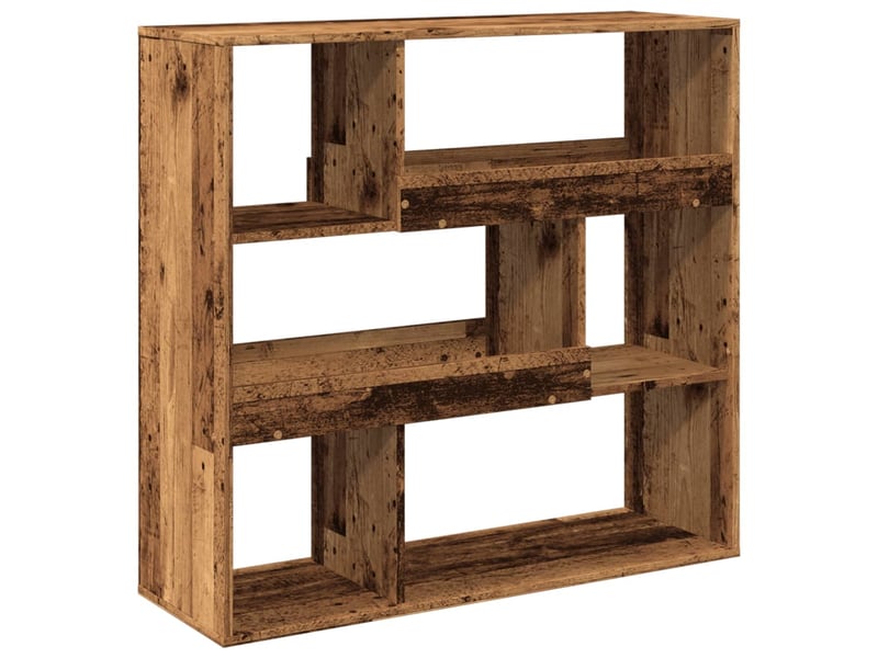  Cloison bibliothèque, meuble de rangement vieux bois bois d'ingénierie shl2317  - Conforama A