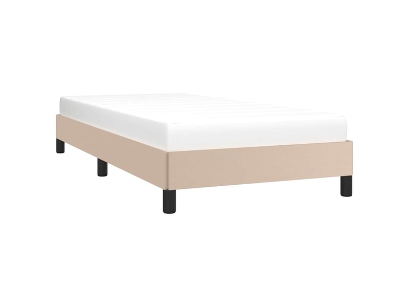  Lit simple- lit adulte -  cadre de lit sans matelas cappuccino 100x200 cm similicuir  - Conforama B