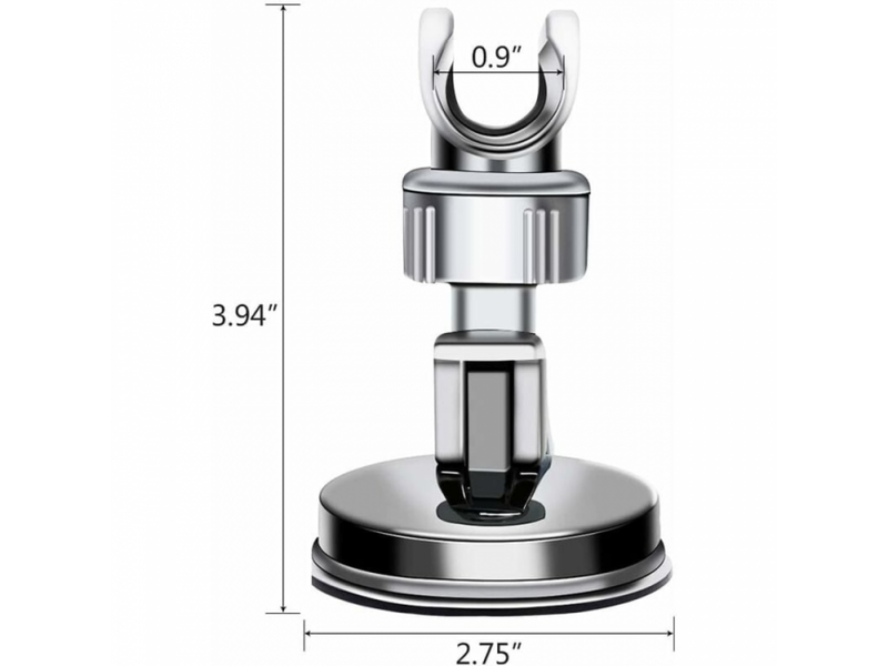  Support de douche à main remplaçable, support de douche à ventouse rotatif à 360° (base à ventouse)  - Conforama B