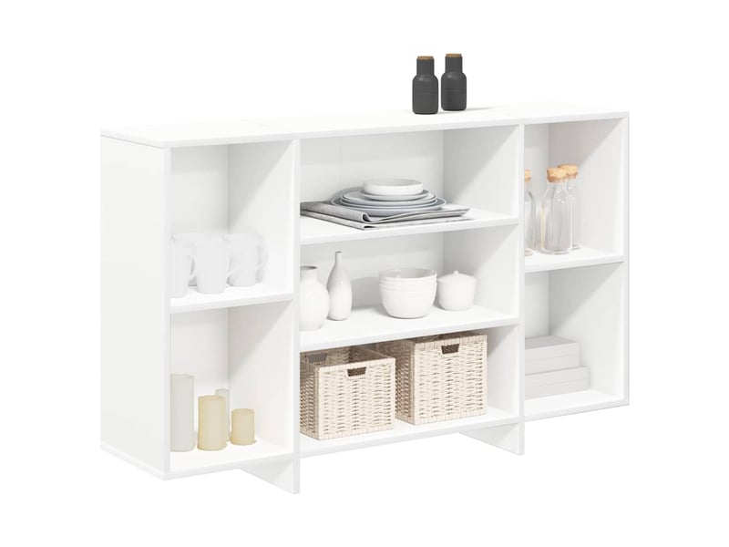 Buffet - bahut - meuble de rangement blanc 120x30x75 cm bois d'ingénierie - Conforama D