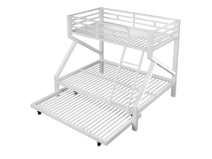 Lit superposé 90x200 cm CozyNest coloris blanc