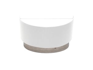 Applique murale fabrilamp tatiana blanc bois gris 1 x e27 17x30x15 cm