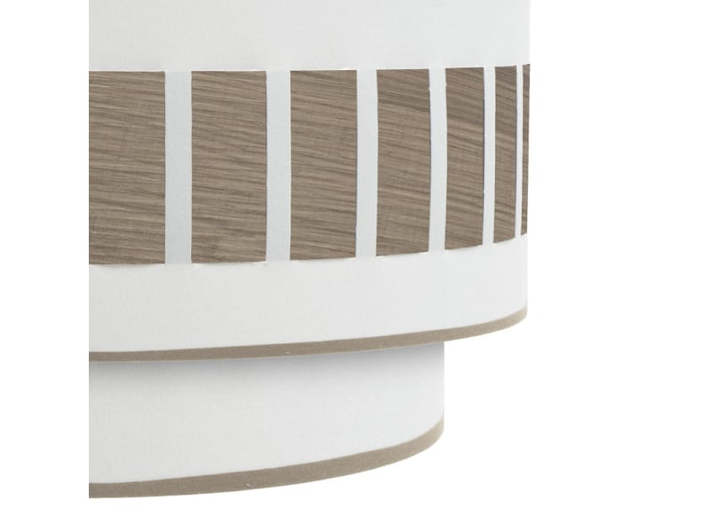  Applique murale fabrilamp ivanna blanc bois clair 1 x e27 17x30x15 cm 188461085 - Conforama C