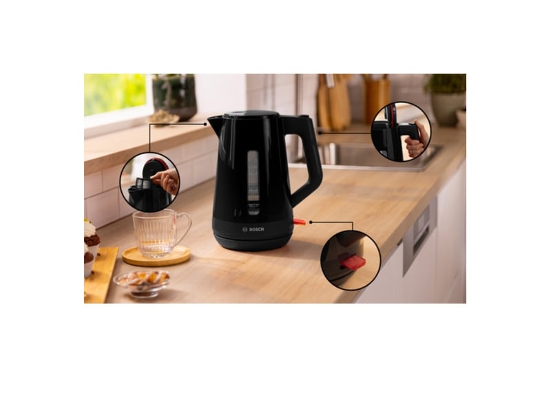  Bosch - bouilloire électrique 1.7l 2400w noir  twk1m123 - mymoment TWK1M123 - Conforama B