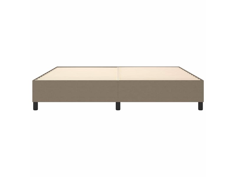  Lit double- lit adulte -  cadre de lit à lattes taupe 200x200 cm tissu  - Conforama D