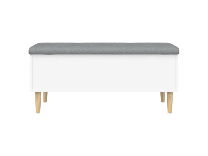  Banc chambre, banc de rangement blanc 102x42x46 cm bois d'ingénierie  - Conforama D