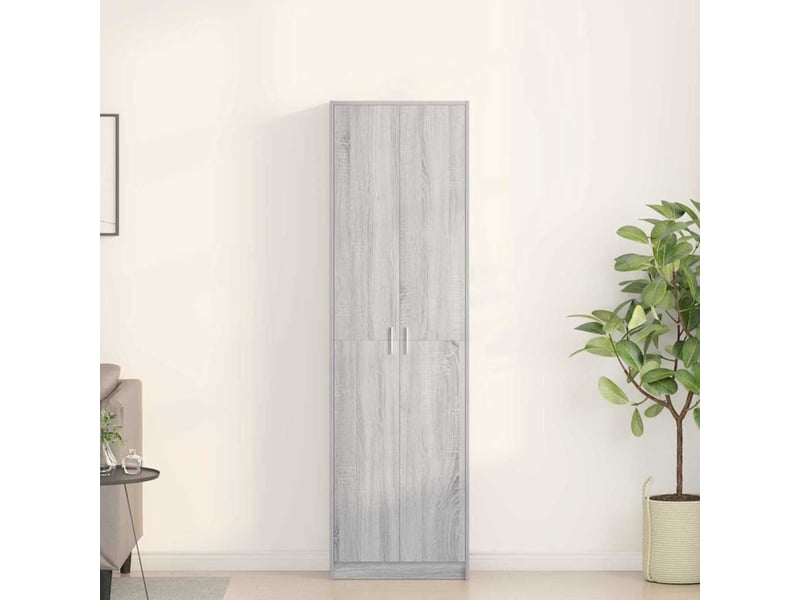  Armoire chambre, armoire de rangement gris sonoma 55x25x189 cm bois d'ingénierie  - Conforama B