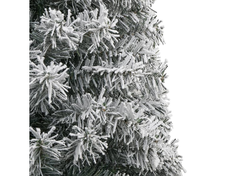  Sapin de noël, arbre de noël mince avec support et flocon de neige 300 cm pvc  - Conforama D
