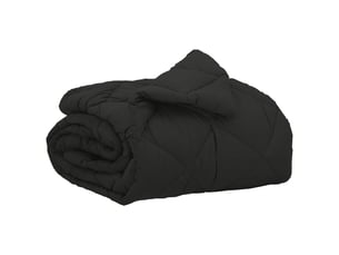Duvet - couette complet toute l'année noir 135 x 200 cm microfibre