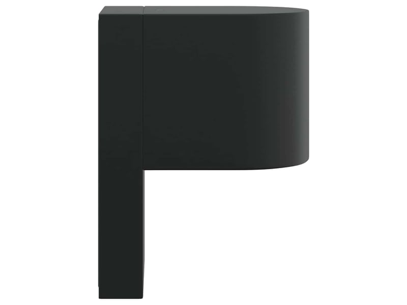 Applique murale extérieure noir 12x7x15 cm acier inoxydable shl42559 - Conforama E
