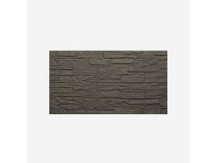 Panneau mural 3d effet pierre en polyuréthane 12 pièces 120x60 cm - noir