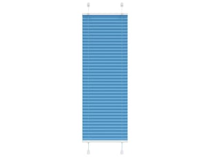 Store plissé, store de fenêtre bleu 50x150 cm largeur du tissu 49,4 cm polyester cf46794