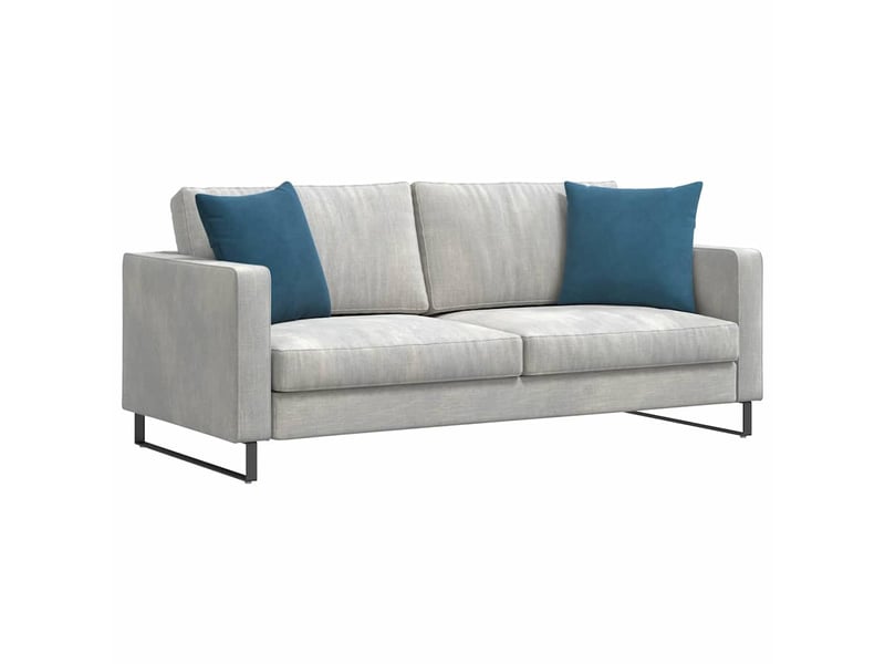 Lot de 2 coussins de canapé, coussins décoratifs bleu 45 x 45 cm cf58999 - Conforama C