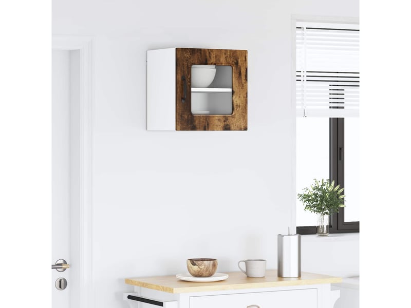  Meuble mural de cuisine | armoire de cuisine chêne fumé 40x31x40cm shl8605  - Conforama D