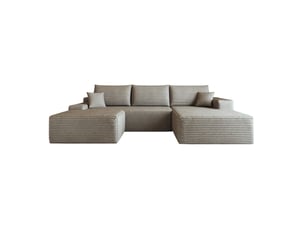 Canapé d'angle modulaire 270x175x83 cm 4 places camel