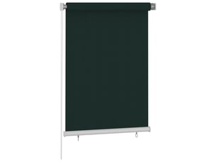 Store enrouleur, store roulant d'extérieur 105 (l) x 140 (h) cm vert foncé hdpe cf47299