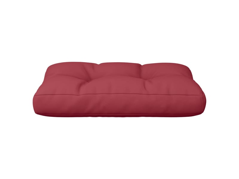  Coussin de palette, coussin de chaise, coussin de canapé rouge bordeaux 50x40x12 cm tissu cf55449  - Conforama E