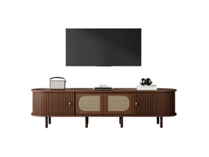 Meuble tv coloris bois foncé 180 cm <strong>HOMVRA</strong> <strong></strong>