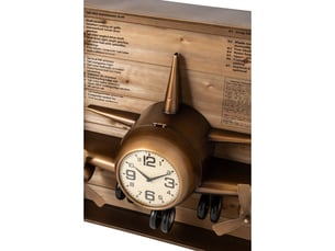 Horloge murale triptyque dagny 225cm doré