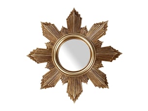 Miroir arrondi(e) à fixer coloris doré <strong>EMDE</strong> <strong></strong> - 19 cm x 19 cm