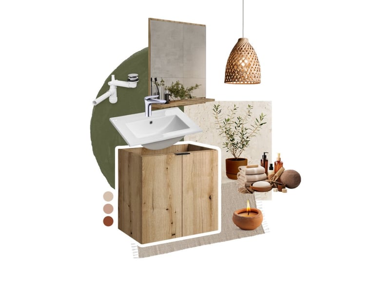  Miroir salle de bain rectangulaire 57x60 cm avec rebord rangement  - Conforama D