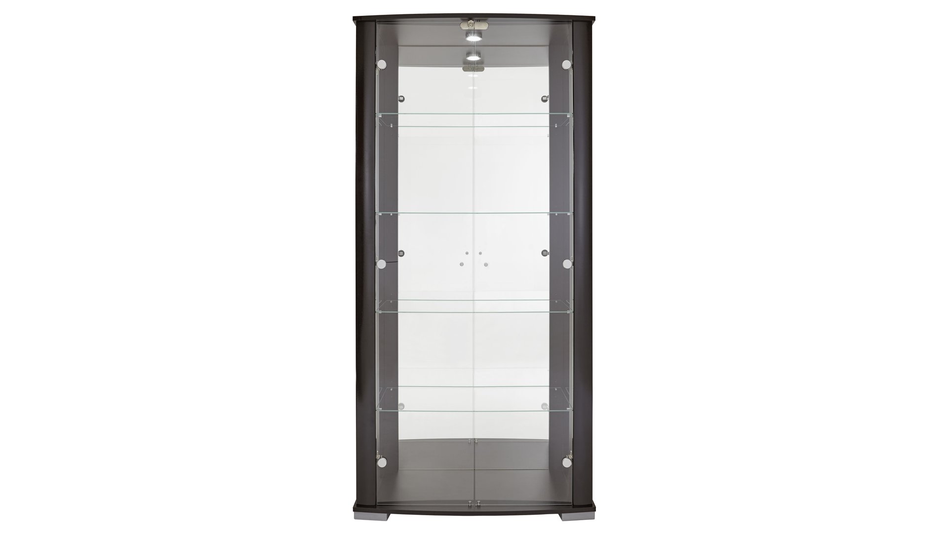 Vitrine avec serrure STELLA 2 coloris noir noir 178.2 Conforama