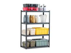 Vevor étagère rangement 1088.6kg, métal 4 niveaux, 508x1016x1447.8mm.