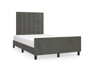 Lit 2 places 120x190cm coloris gris