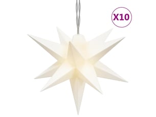 Lumière de noël 10 led blanc 10 cm