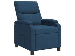 Fauteuil relax manuel VIDAXL Tissu bleu