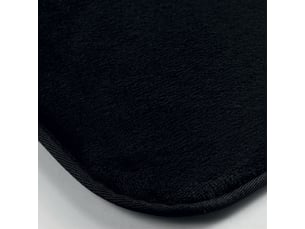 Tapis uni en flanelle flanou 60x110cm noir